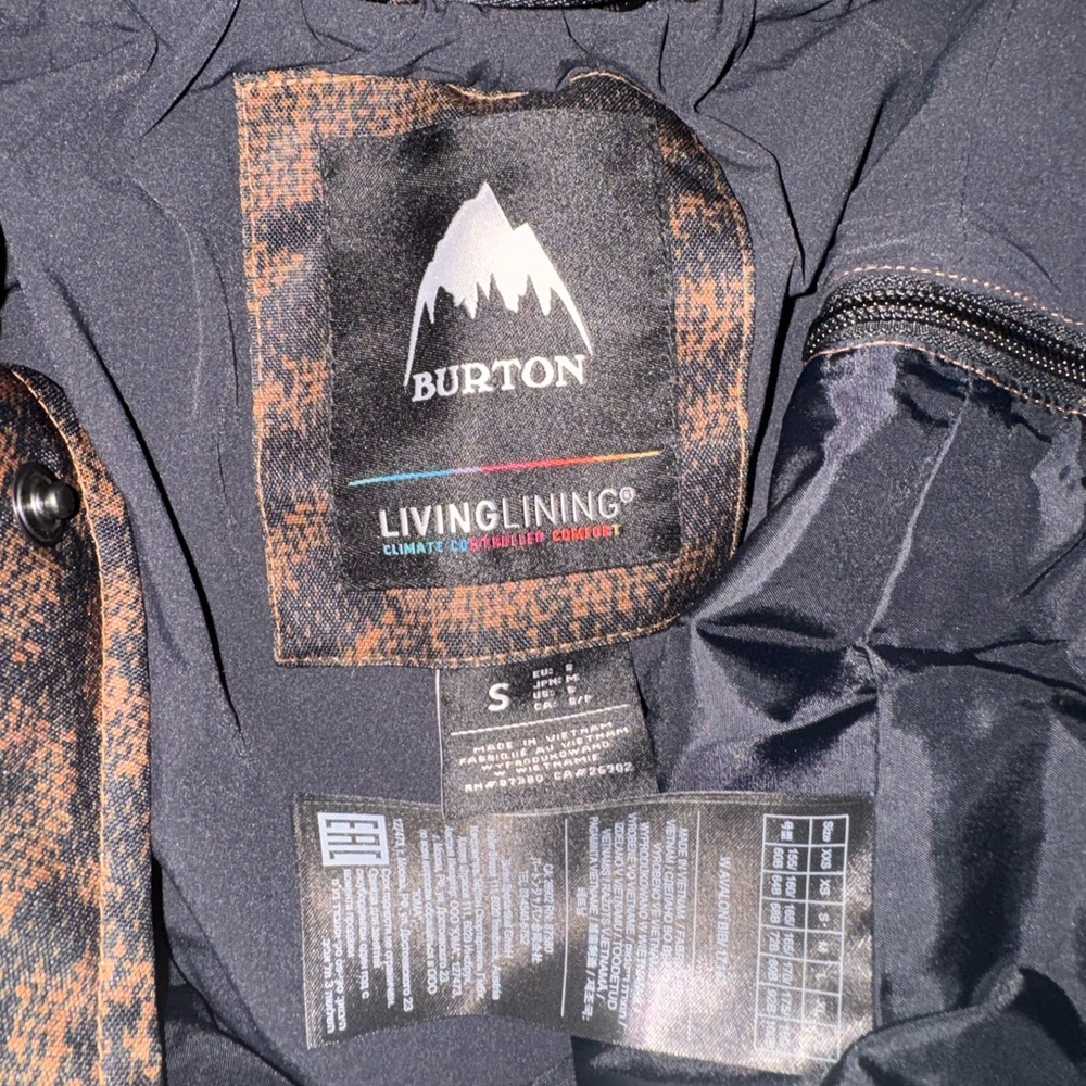 Burton Ski Bibs in Brown and Black Tiger Stripe - Picture 5 of 10